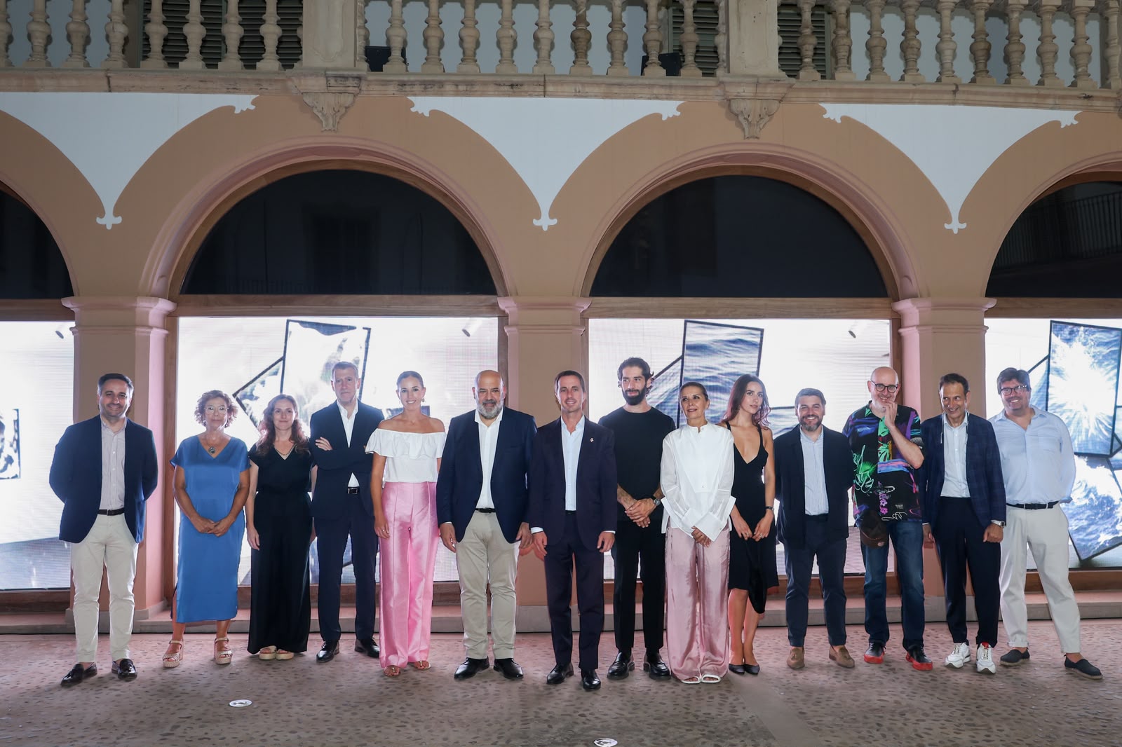 Inauguració de l'exposició «Digital Splash», de Fabrizio Plessi al Museu de Mallorca.