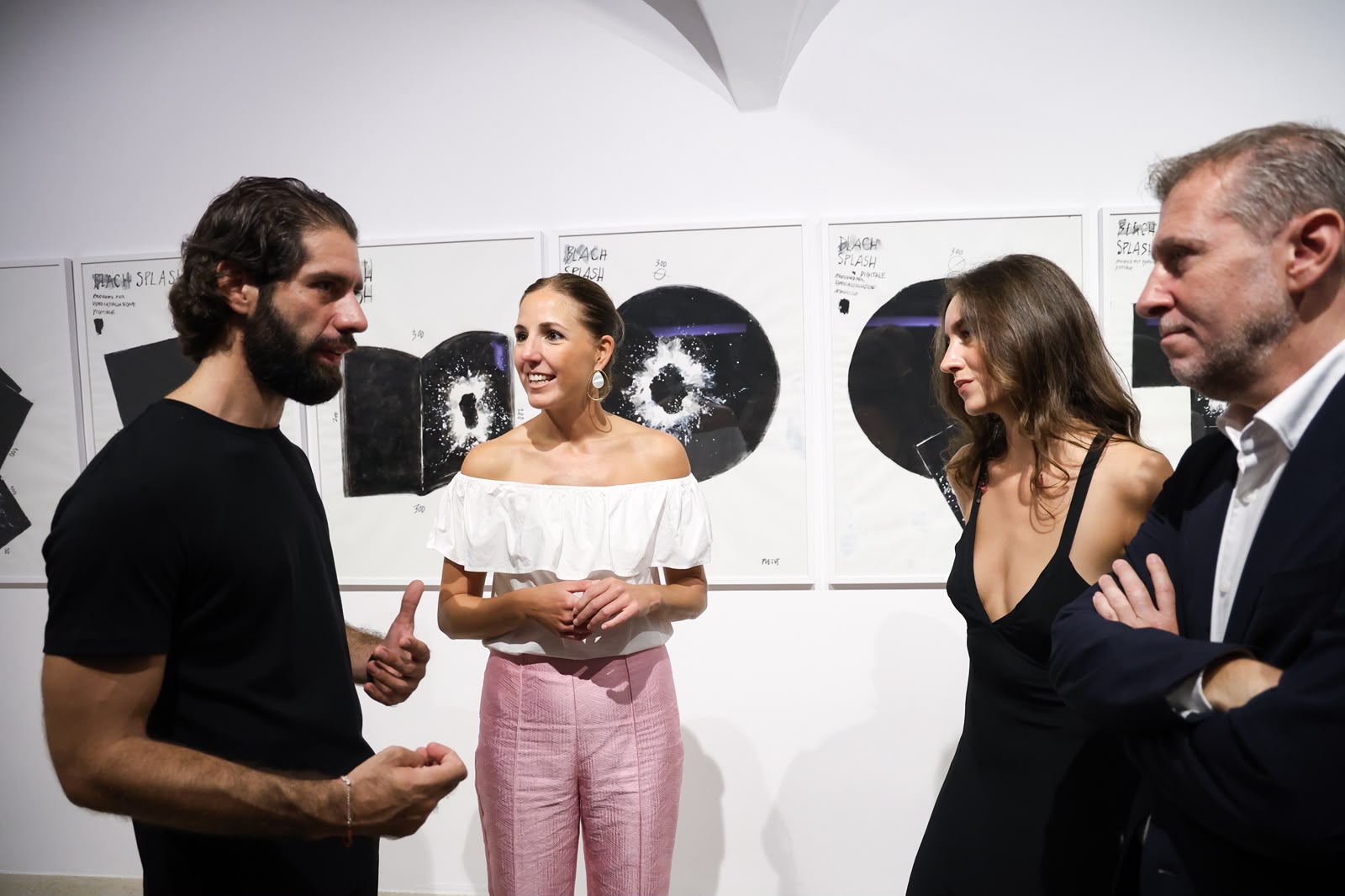 Inauguración de la exposición «Digital Splash», de Fabrizio Plessi en el Museo de Mallorca.