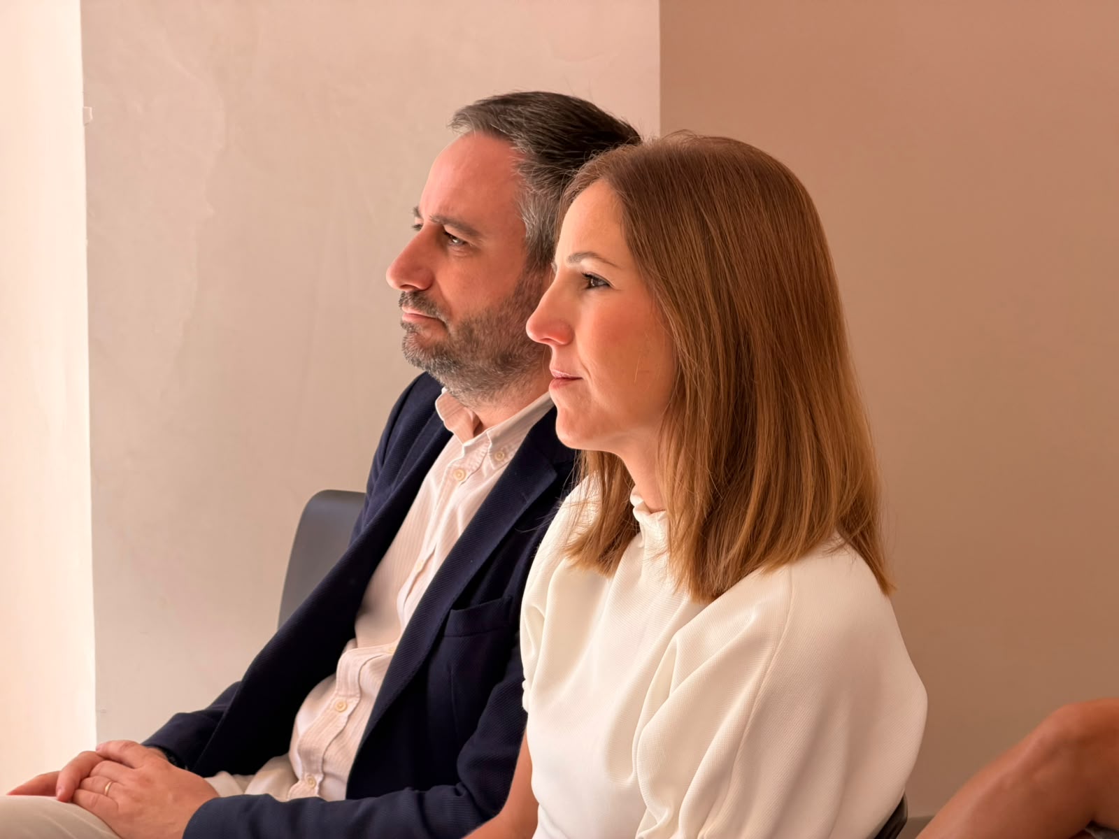 El director insular de Cultura, Andrés Ferrer i la vicepresidenta i consellera de Cultura i Patrimoni, Antònia Roca.