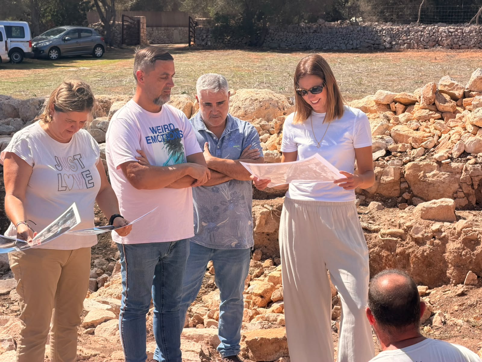 Visita al jaciment de Ses Talaies de Can Jordi a Santanyí.