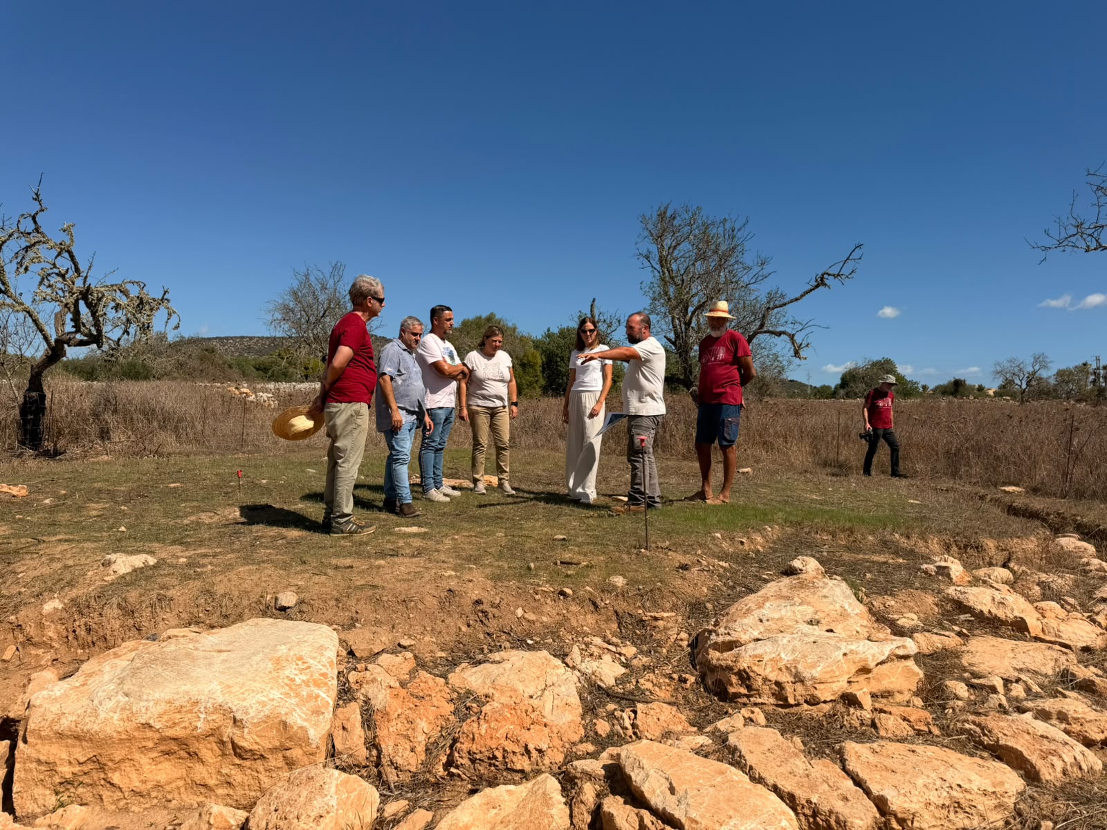 Visita al jaciment de Ses Talaies de Can Jordi a Santanyí.