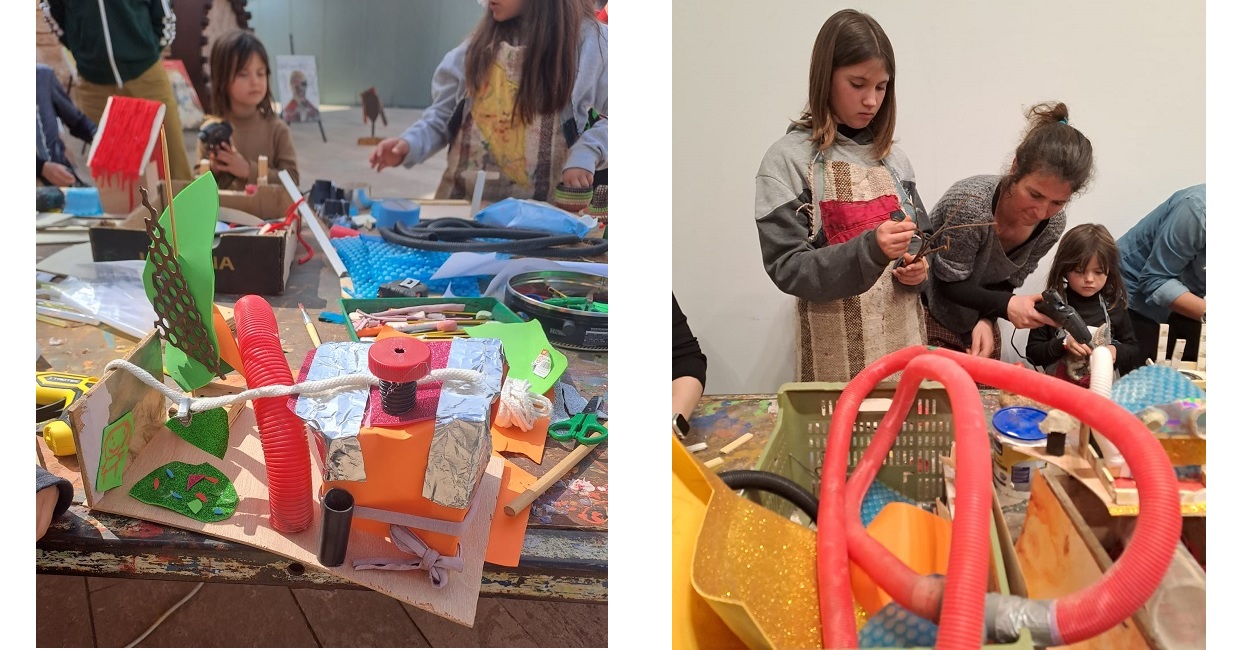 Espacio Isla de los inventos y juegos reciclados