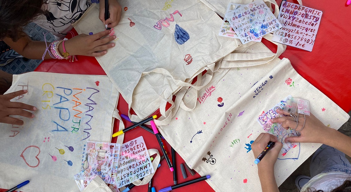 Tallers d'aventura creativa per a infants: bolsas de tela