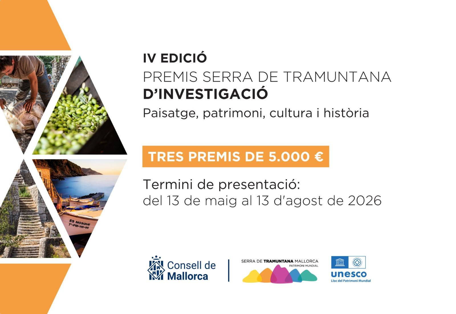La IV edición de los Premios Serra de Tramuntana potencia la investigación científica aplicada a la gestión del territorio