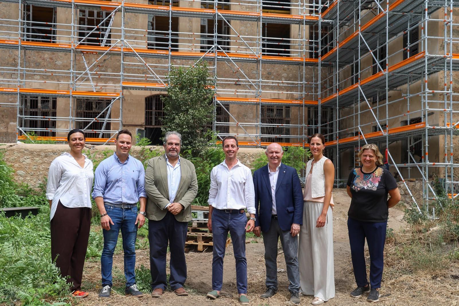 El Consell de Mallorca inicia el apuntalamiento integral de Sa Fàbrica Nova de Sóller para garantizar la conservación del edificio